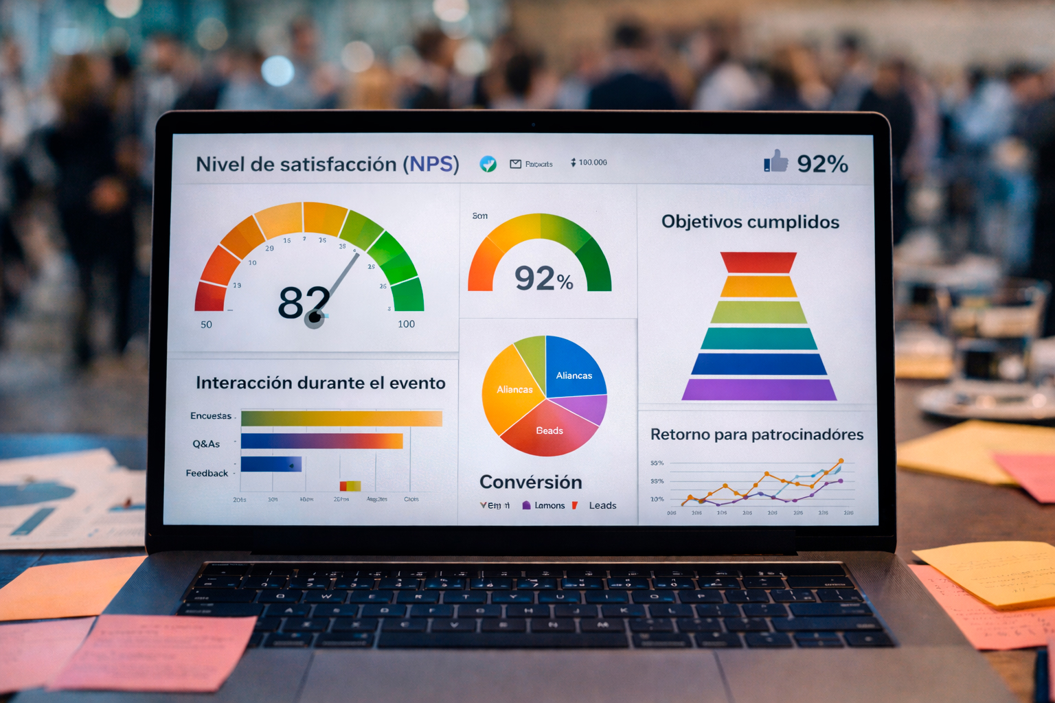 Cómo medir el éxito de un evento (más allá de la asistencia)